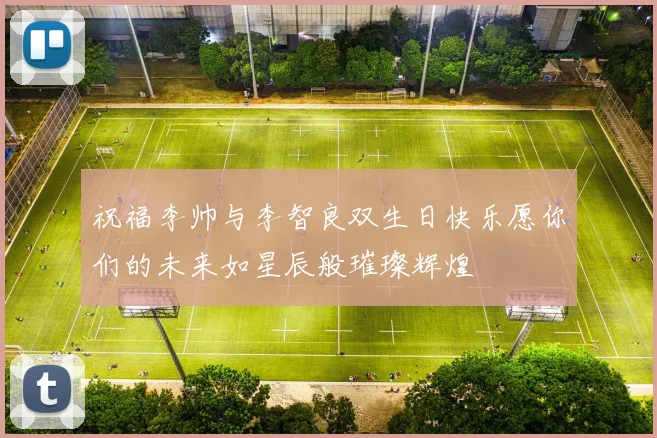 祝福李帅与李智良双生日快乐愿你们的未来如星辰般璀璨辉煌